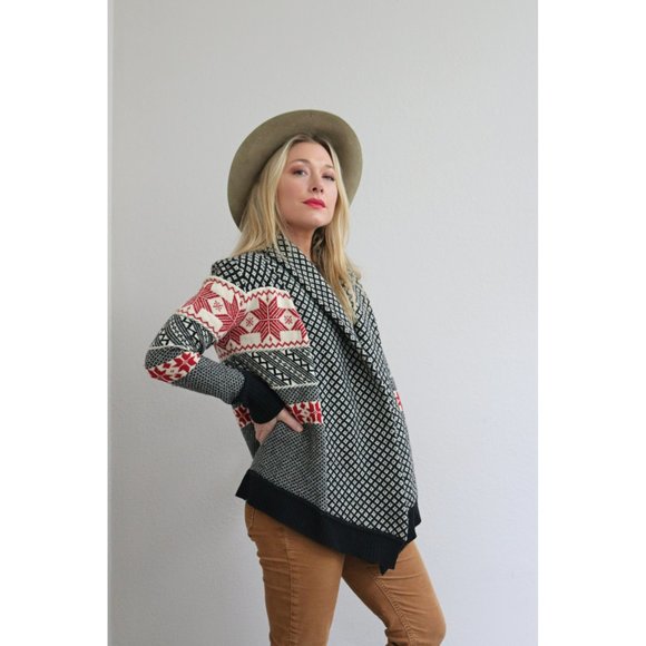 Telluride Lambswool Holiday Snowflake Sweater in Women's Extra Small to Small - Picture 5 of 9